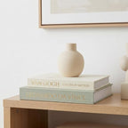 MAOBUYOU Decorative Storage Books Set of 2, Linen Cover, Gold Letters, White and Green - Image 7