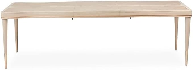 MICHAEL AMINI Malibu Crest 9-Piece Engineered Wood Dining Set in Blush - Image 5
