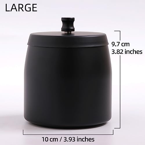 Large Ashtray with Lid for Cigarette, Stainless Steel Smokeless Odorless Windproof Ash tray for Home Office Tabletop Outside Patio Outdoor Balcony(3.93"x3.2"x3.82") - Image 2