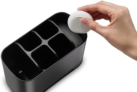 Joseph Joseph Easy-Store - Toothbrush Holder Caddy, Bathroom Storage, Large, Matt Black - Image 3