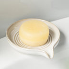 Zoeeker Soap Dish with Drainage, Ceramic Self Draining Bar Soap Holder by LAUCHUH