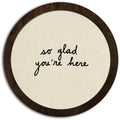 CFFJLHN Rustic Farmhouse Wall Art Decor, Oh It's So Good to Be Home Motivational Neutral Minimalist Round Wood Hanging Wall Decor for Home Bedroom Living Room, 10x10 Inch by Unknown