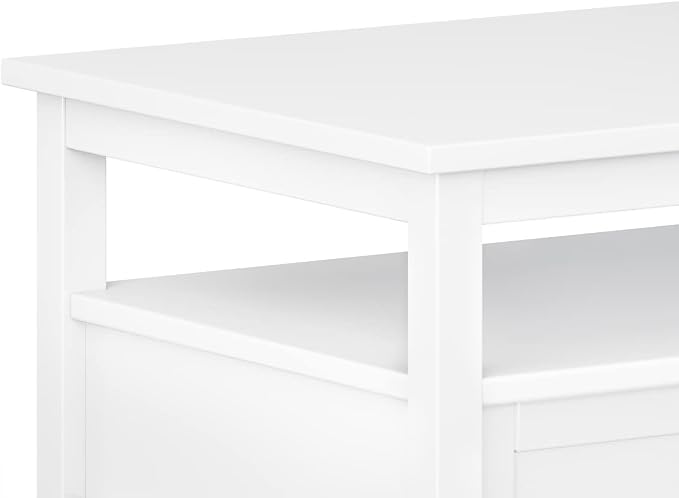 SIMPLIHOME Warm Shaker Solid Wood Transitional-Style 48-inch Wide Coffee Table - Image 8