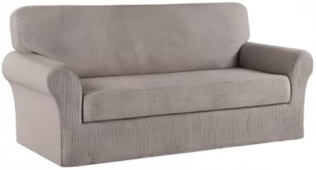 Turquoize Stretch Sofa Slipcover 2 Pieces Sofa Cover Couch Cover - Image 8