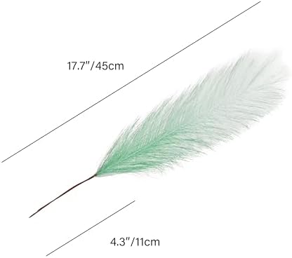 Mandy's 20 Stems Gradient Green Silk Pampas Grass Bouquet - Image 2