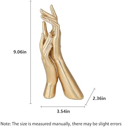 Golden Hands Sculpture Resin Statues Home Decor (Golden Hands) - Image 6