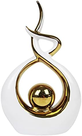 Norrclp Home Decor Modern Abstract Art Ceramic Statue Table Decor (Small) by Norrclp