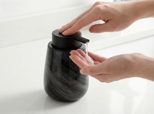 Glass Marble Liquid Hand Soap Dispenser,Black Soap Dispenser - Image 6
