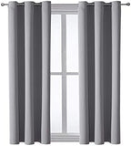 ChrisDowa Blackout Curtains for Bedroom 4 Panels Set, Light Grey, 42 x 63 - Image 7