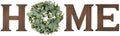 Mkono Home Sign Wall Decor, Farmhouse Wood Letters Eucalyptus for O, Brown by Mkono
