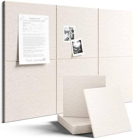 Fluxynara Felt Bulletin Board & Cork Board Alternative 36'' x 24'' - 6 Pack by FLUXYNARA