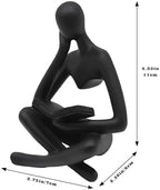 Reading Women Statue, Thinker Sculptures, Abstract Art Ornament, Modern Aesthetic Figurine Decoration, Suitable for Home Living Room Bedroom Office Shelf Table Desk Bookshelf Decor - Image 6