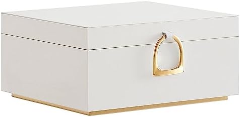 SONGMICS 2-Layer Jewelry Box with Handle, Removable Tray, Floating Effect by SONGMICSbySONGMICSHOME