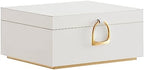 SONGMICS 2-Layer Jewelry Box with Handle, Removable Tray, Floating Effect by SONGMICSbySONGMICSHOME