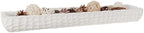 Oakrain 30" Large Decorative Bowl for Home Decor, Long White Dough Bowl by Oakrain