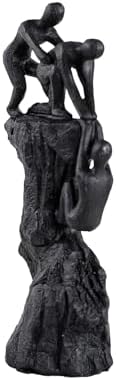 Hebdids - Abstract Wall-Climbing Sculpture in Matte Black,Living Room and Office Dynamic Climbing Wall Character Decoration, Black Statue, 8.27 x 5.12 x 1.97inches Elegant Black Home Decoration Gift - Image 2