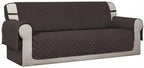 Easy-Going Reversible Couch Cover, 4 Seater Sofa, Chocolate/Chocolate | - Image 8
