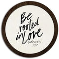 CFFJLHN Christian Bible Verse Wall Art Decor, Religious Be Rooted in Love Scripture Biblical Round Hanging Wall Decor for Home Bedroom Living Room Church Prayer Room Office, 10x10 Inch by Unknown