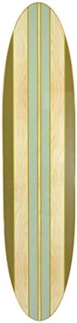 Creative Co-Op Surfboard Style Wood Wall Decor by Unknown