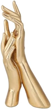 Golden Hands Sculpture Resin Statues Home Decor (Golden Hands) - Image 3