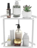Jesginboo 2 Tier Bathroom Counter Organizer, Vanity Organizer Corner Shelf by Jesginboo
