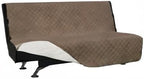 Easy-Going Reversible Couch Cover, Large Futon Sofa, Camel/Ivory | Machine - Image 8