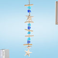 JQAQJU Sea Glass Beach Room Decor, Coastal Wall Decor with Starfish by JQAQJU