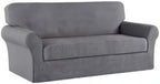 Turquoize Stretch Sofa Slipcover 2 Pieces Sofa Cover Couch Cover - Image 8