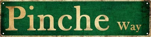 Man Cave Decor Vintage Wall Pinche Vintage Tin Signs Funny Street Metal Signs for Bar Decor 4x16 in by Aimlayton