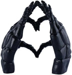 Skeleton Heart Hands Decor Gothic Statues Goth Home Decor, Black - Image 3