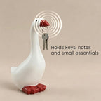 Desk Goose 7 inch Gifts for Women, Mini Desktop Goose Statue Decor for Living Room Bedroom Bookshelf and Office - Image 2
