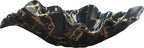 12" Large Decorative Bowl decor, Modern Home Decoration Scallop Bowl,Fashion Key Bowl for Entrance Table, Decorative Fruit Bowl for Kitchen Counter, Ruffle Decor, Marble Black by DecorativeBowl