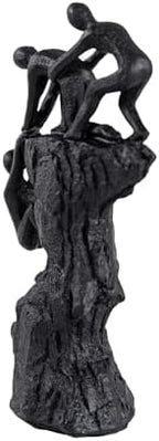 Hebdids - Abstract Wall-Climbing Sculpture in Matte Black,Living Room and Office Dynamic Climbing Wall Character Decoration, Black Statue, 8.27 x 5.12 x 1.97inches Elegant Black Home Decoration Gift - Image 6