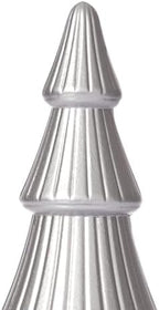WONDROUS' DECO Wooden Christmas Tree Figurine, Table Silver Tree Figurine - Image 6