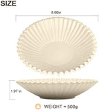 Brown Decorative Bowls for Home - Stylish Flat Purse Bowls - Round Foyer Key Bowl - Handmade Resin Scalloped Ruffle Bowl for Display Centerpiece - Image 2