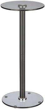 mDesign Glass Top Side/End Drink Table by mDesign