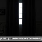 Yakamok Light Grey Room Darkening Curtains 84 inch Sliding Door Drapes | 1 - Image 3