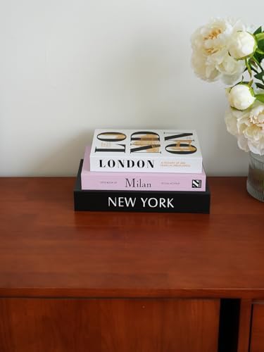 3 PCS Faux Decorative Books for Home Decor-Coffee Table Books Decor-Aesthetic Fake/Faux Books for Decoration,libros Decoration for Coffee Table, Shelf Accessories (3-Mix-MilanNewYorkLondon) - Image 6