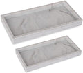 Silicone Bathroom Vanity Tray Dish Soap Holder Sink Organizer, Marble Grey by Heagoale