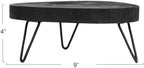 Creative Co-Op Decorative Paulownia Wood Pedestal, Black - Image 3