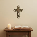 Comfy Hour 13.3 Inch Wall Crosses for Home Decor, Ornate Decorative Cross - Image 6