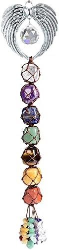 Gemstones Healing Feng Shui Crystals Window Car Decorations Hanging Ornament for Home Decor Party Decor（Angle） by Nicestone