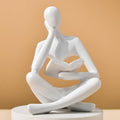 UTTCMK Bookshelf Decor Thinker Statue - Abstract Art Reading Thinker Sculpture Figurine Aesthetic, Modern Home Decoration for Living Room Office Shelves Coffee Table Desk Decor(White) by HeavenlyWeddingsbyAngelLLC