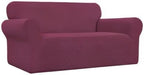Easy-Going Stretch Loveseat Couch Covers Washable ASH Rose | 1-Piece Loveseat - Image 9