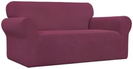 Easy-Going Stretch Oversized Loveseat Couch Covers Washable ASH Rose | 1-Piece - Image 9