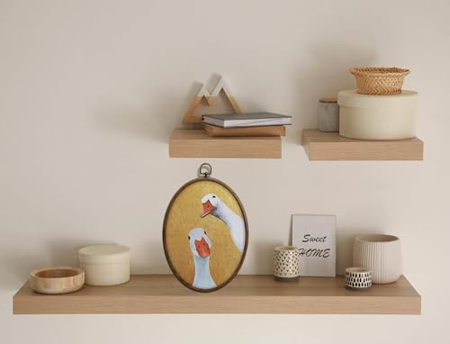 Vintage Goose Oval Cottage Core Decor, Farmhouse Grandma Core Duck Wall Art - Image 4