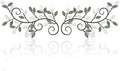 ESTART 2 Pcs Metal Tree Leaf Wall Art Vine Branch Decor,White Green Colors by ESTART