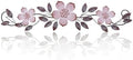 Wesiti Metal Flower Wall Art Decor Vintage Wrought Scroll, Purple by Wesiti