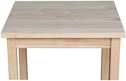 IC International Concepts, Portman Accent Table, Solid Real Wood, Sturdy - Image 6