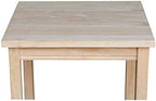 IC International Concepts, Portman Accent Table, Solid Real Wood, Sturdy - Image 6